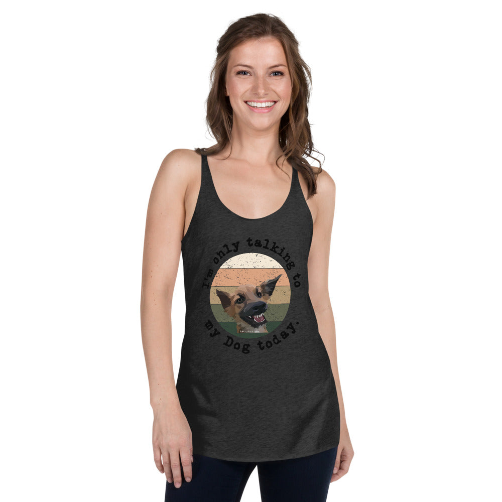 Funny Dog Women's Racerback Tank - Fearless Confidence Coufeax™