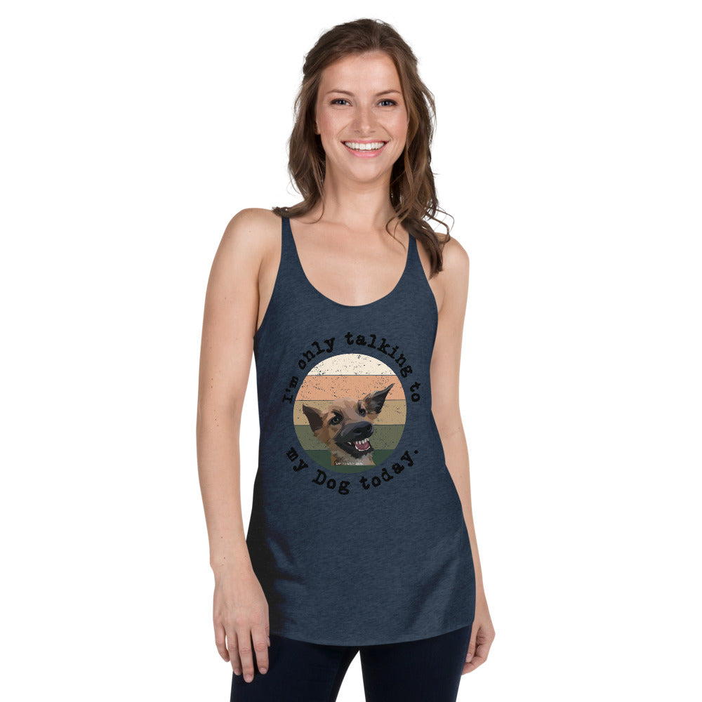 Funny Dog Women's Racerback Tank - Fearless Confidence Coufeax™