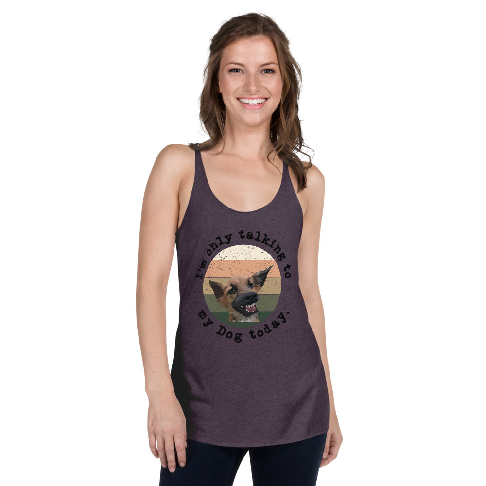 Funny Dog Women's Racerback Tank - Fearless Confidence Coufeax™