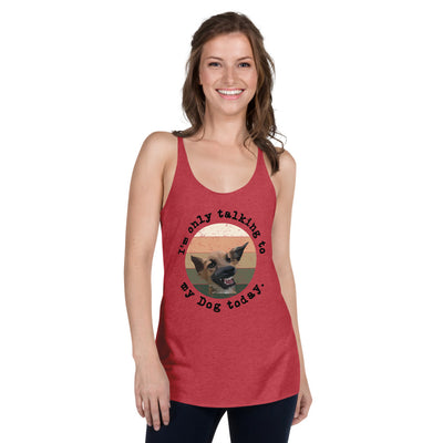 Funny Dog Women's Racerback Tank - Fearless Confidence Coufeax™