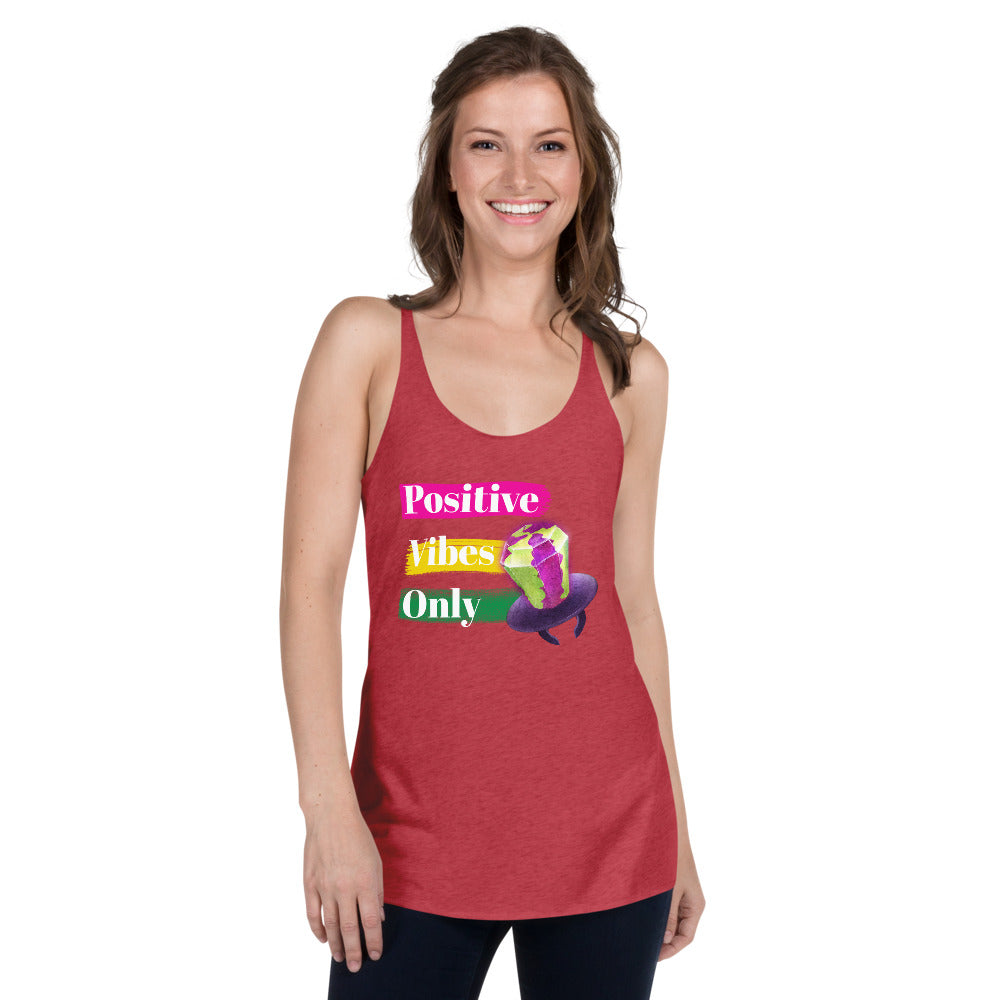 Positive Vibes Only Ring Pop Women's Racerback Tank - Fearless Confidence Coufeax™