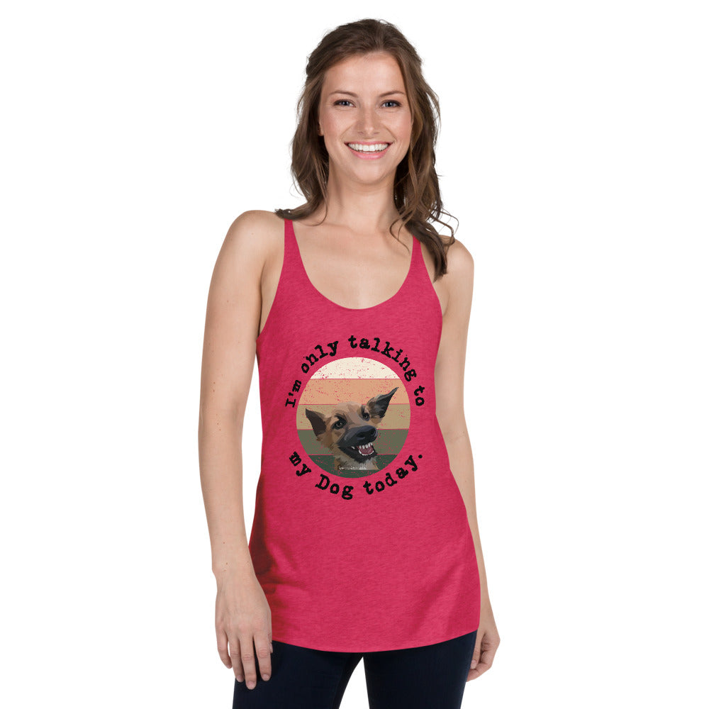 Funny Dog Women's Racerback Tank - Fearless Confidence Coufeax™