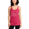 My Business Titles Women's Racerback Tank - Fearless Confidence Coufeax™